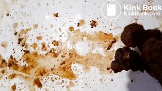 Blonde with impressive shit