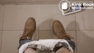 Sexy teen toilet pooping and farting scene - video 2