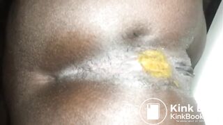 My African girl serves me breakfast