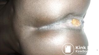 My African girl serves me breakfast