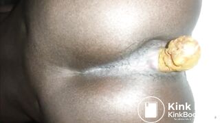 My African girl serves me breakfast