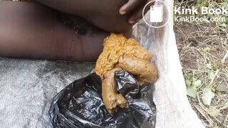 Biggest pile of poop from ebony beauty