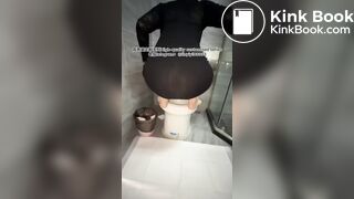 Beautiful girl poops in the toilet 95