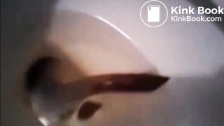 a long snake of poop ! finished product shown !