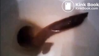 a long snake of poop ! finished product shown !