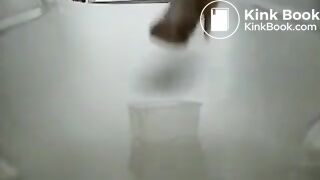 Hot teen pooping in tub