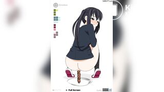 anime girl pooping azunyan no unchi