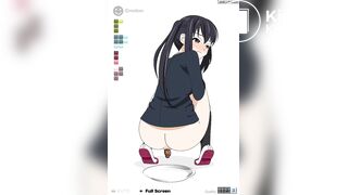 anime girl pooping azunyan no unchi