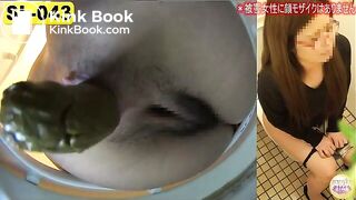 Asian girl pooping on toilet 30 - video 2