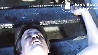 she covered his mustache with her shit