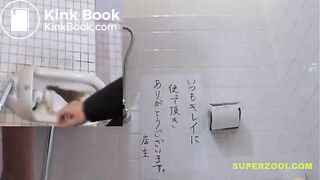 Japanese girl diarrhea in public toilet