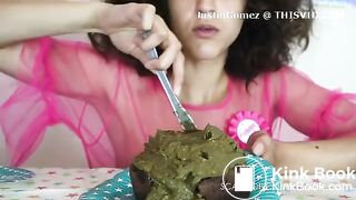 Perfect Ebony Model Birthday Scat