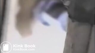 Public Toilet Voyeur Via Hole