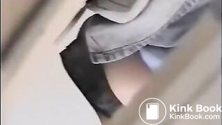 Public Toilet Voyeur Via Hole