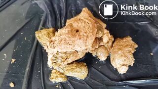 Ebony poops and pees