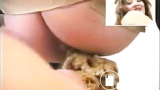 Hot japanese pooping on slave - video 1