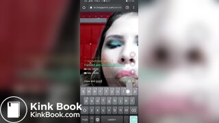 Cam slut eating her shit