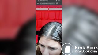 Cam slut eating her shit