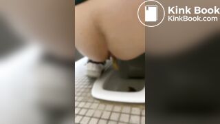 japanese toilet stool pooping