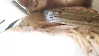 Hot chubby girl messy panties messy pussy