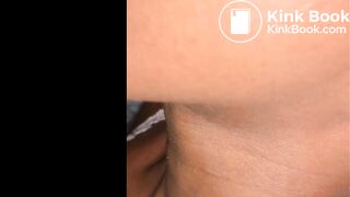 Black slut swallows scat straight from ass