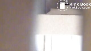 Asian girl poops in squat toilet 64