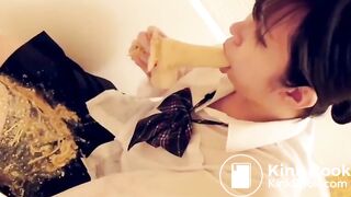 Japanese dildo Vomit