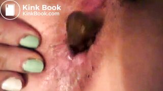 Upscaled HD Self Shit In Mouth