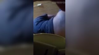 Mom's Friend On The Toilet