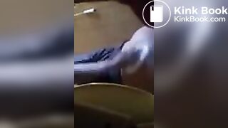 Mom's Friend On The Toilet