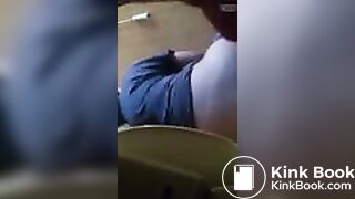 Mom's Friend On The Toilet