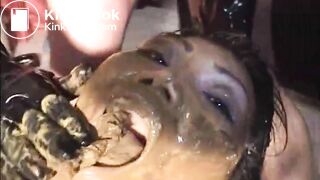 shitty perversions over an Asian woman