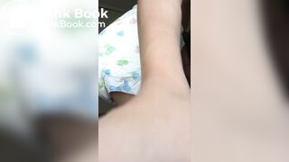 Hot blonde takes a huge shit in her diaper