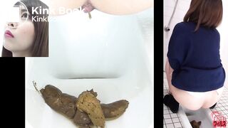 Japanese sexy ass girl take a poop