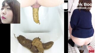 Japanese sexy ass girl take a poop