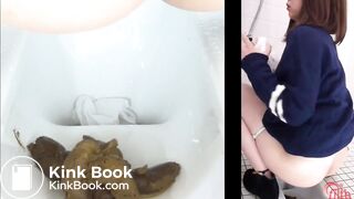 Japanese sexy ass girl take a poop