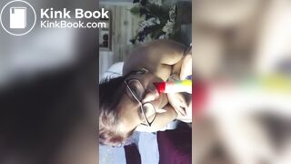 Mature Dildo Ass to Mouth Deepthroat. (No scat)