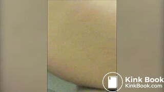 Girl pooping on toilet self shot 8