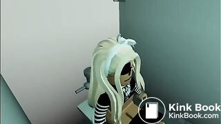 A very gassy Roblox girl farting and pooping