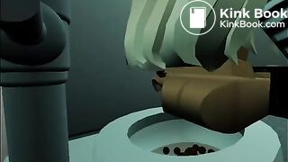 A very gassy Roblox girl farting and pooping