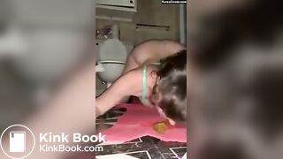 [M] TEEN EATS SHIT OFF FLOOR