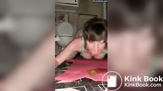 [M] TEEN EATS SHIT OFF FLOOR