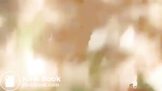 Redhair jp cheerleader take a poop at the forest