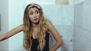 Two sexy teens toilet diarrhea farting scene