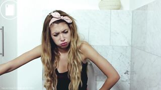 Two sexy teens toilet diarrhea farting scene