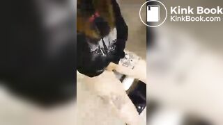 Girl pooping and masturbating at work