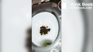 Girl pooping toilet - video 8