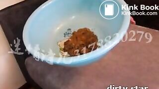 chinese scat slave shit and eat