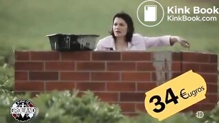 woman shit in the middle of the road