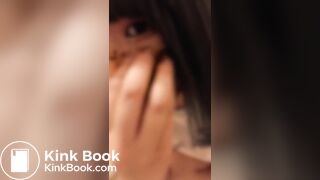 Cute Japanese girl put shit on her face and in her mouth